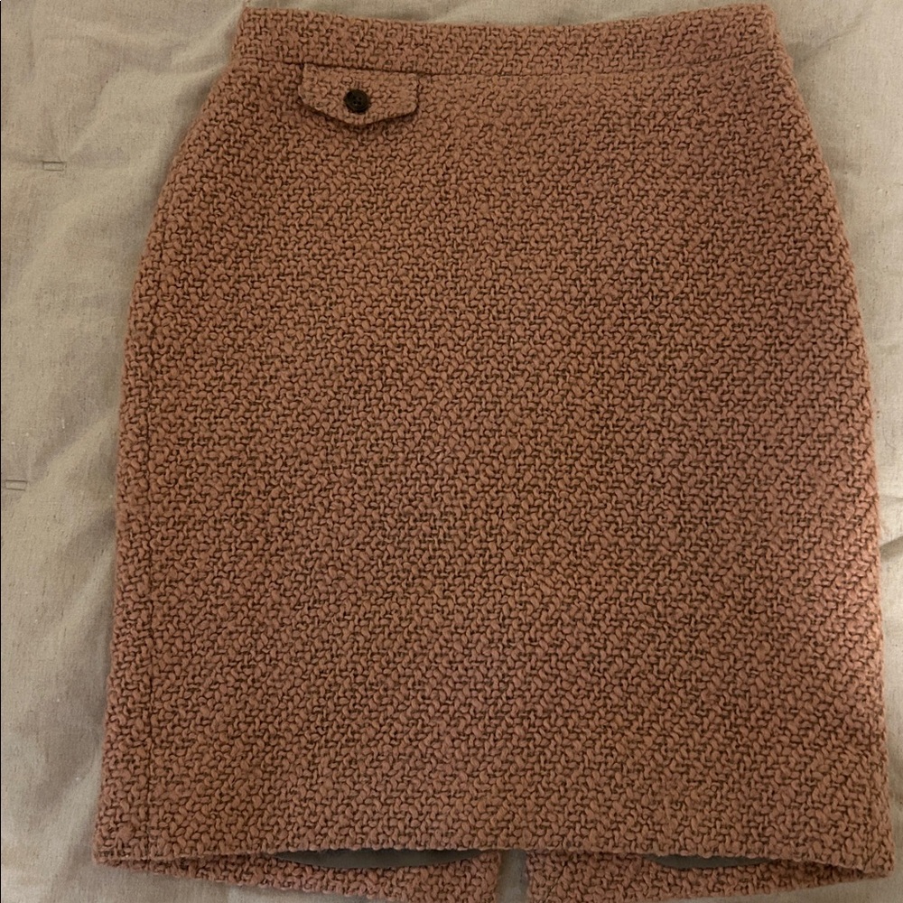 J. Crew Tan Pencil Skirt